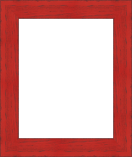red picture frame