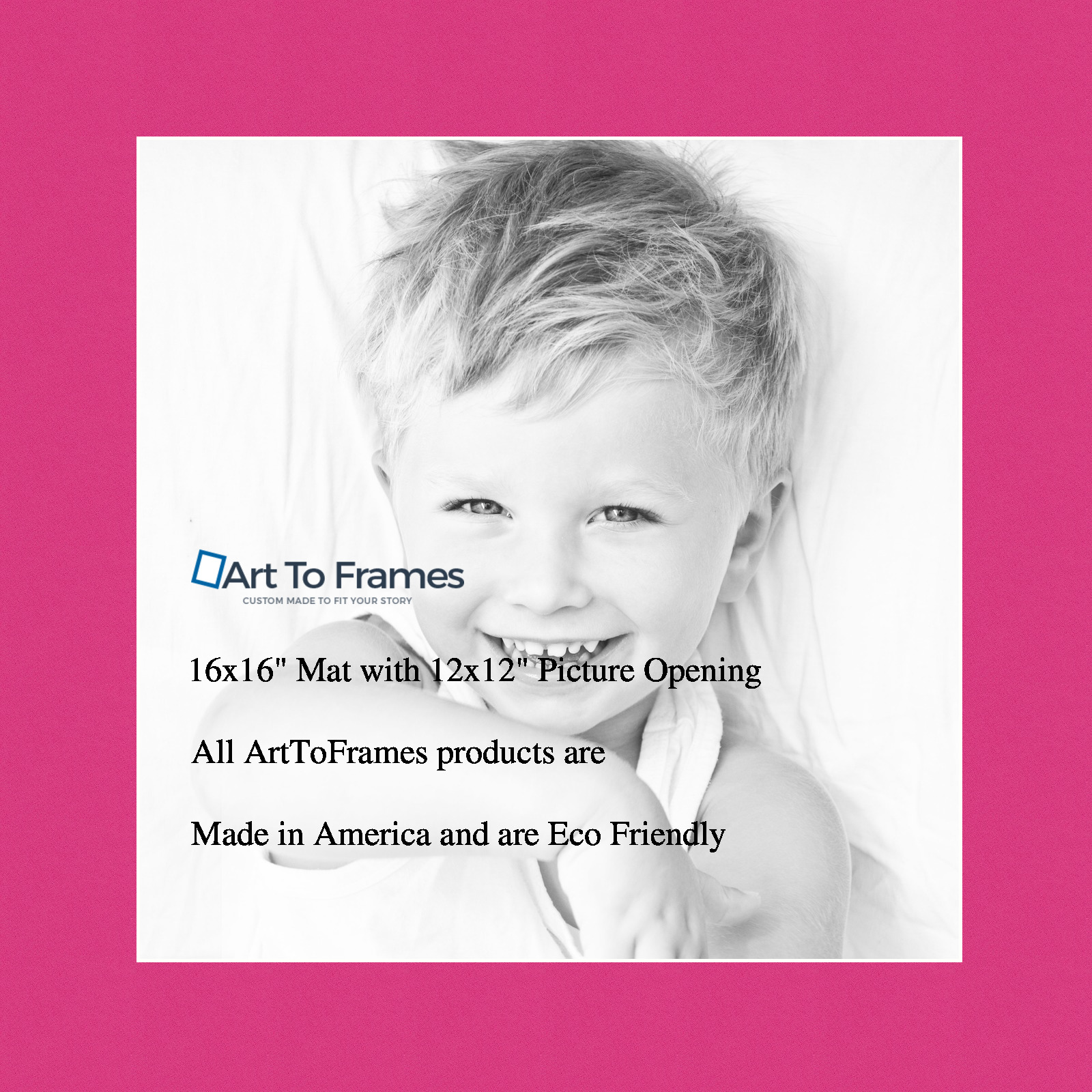 ArtToFrames Custom Pink Tulip Picture Photo Frame Mat Matting Board - Picture 26 of 41