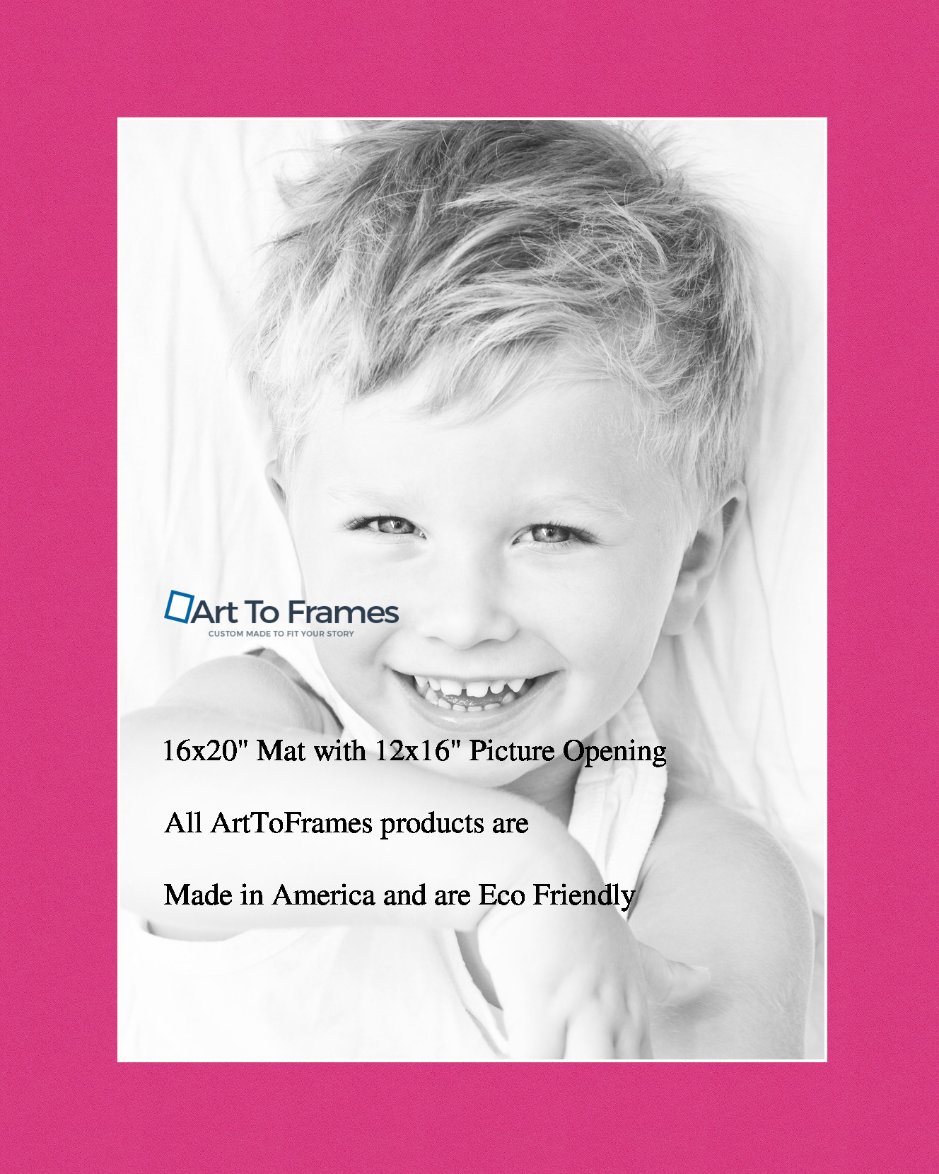 ArtToFrames Custom Pink Tulip Picture Photo Frame Mat Matting Board - Picture 27 of 41