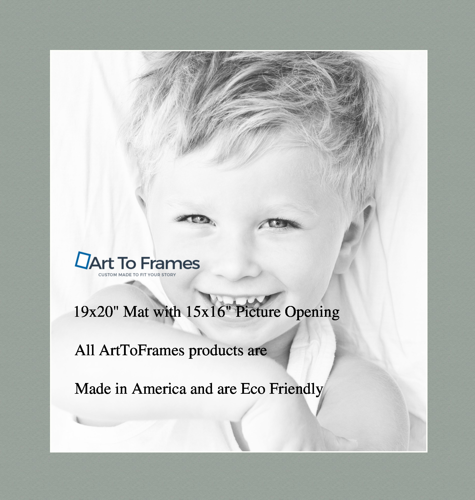 ArtToFrames Custom Green Silverpine Picture Photo Frame Mat Matting Board LG - Picture 7 of 157
