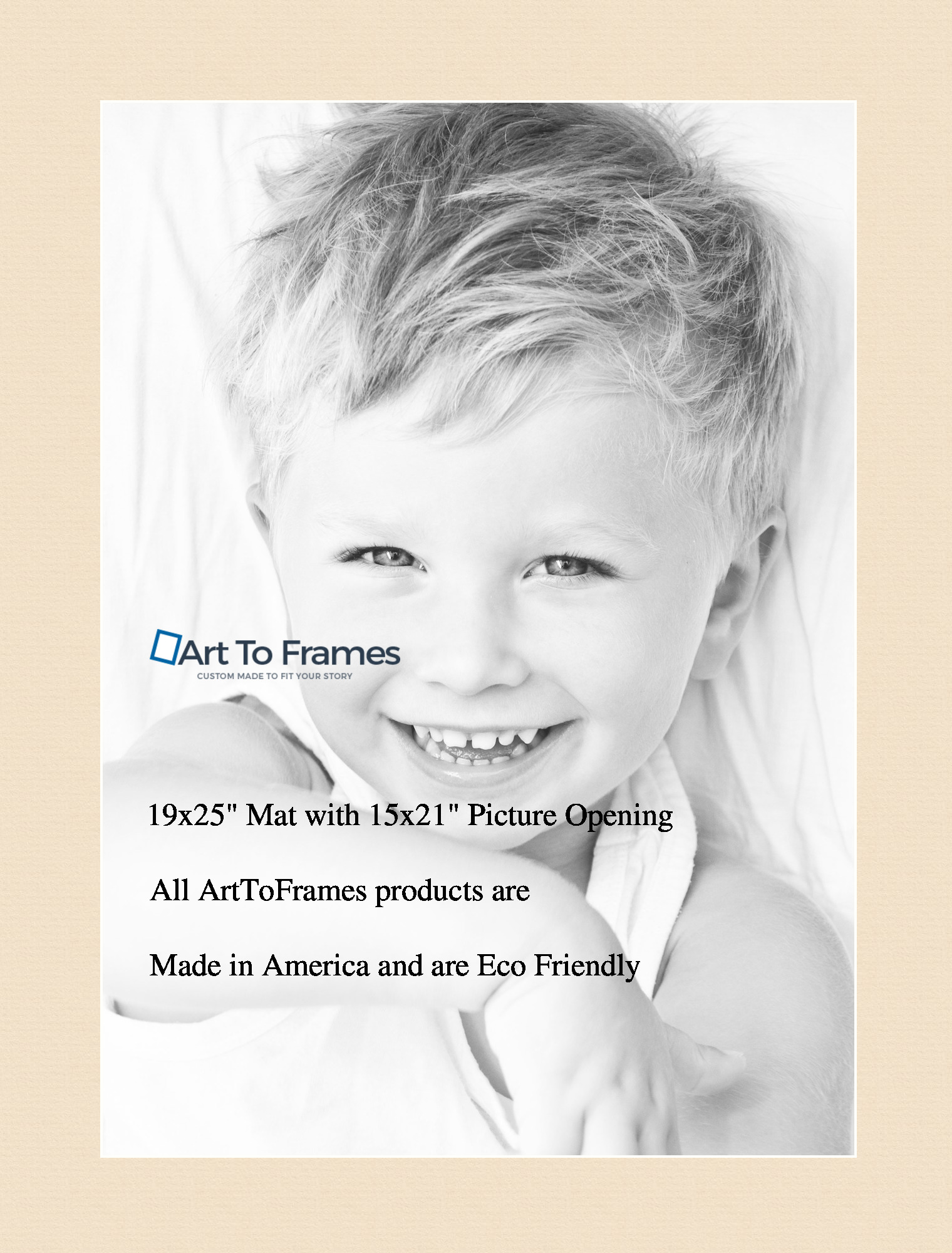 ArtToFrames Custom Ivory French Creme Picture Photo Frame Mat Matting Board LG