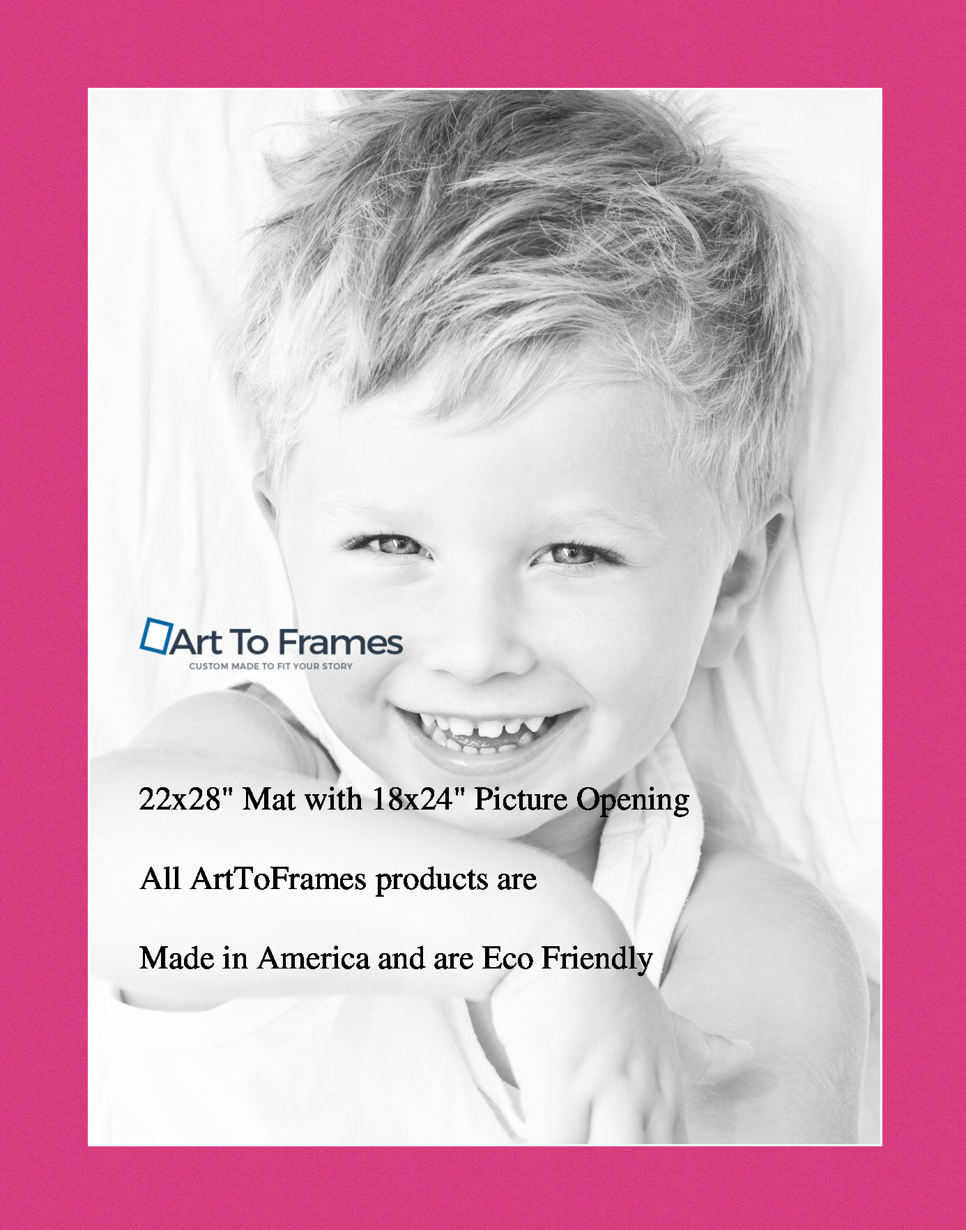 ArtToFrames Custom Pink Tulip Picture Photo Frame Mat Matting Board - Picture 36 of 41