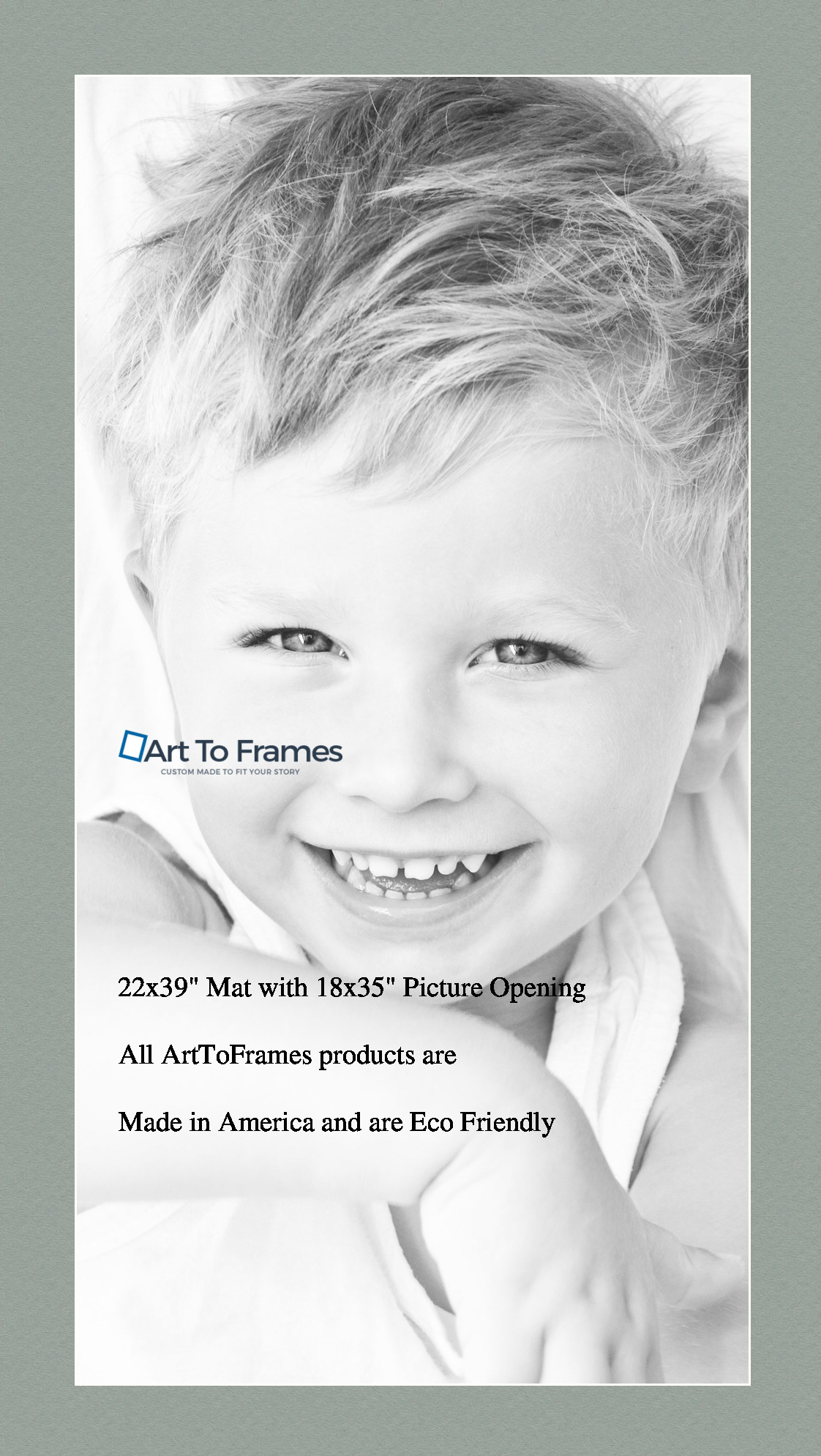 ArtToFrames Custom Green Silverpine Picture Photo Frame Mat Matting Board LG - Picture 77 of 157