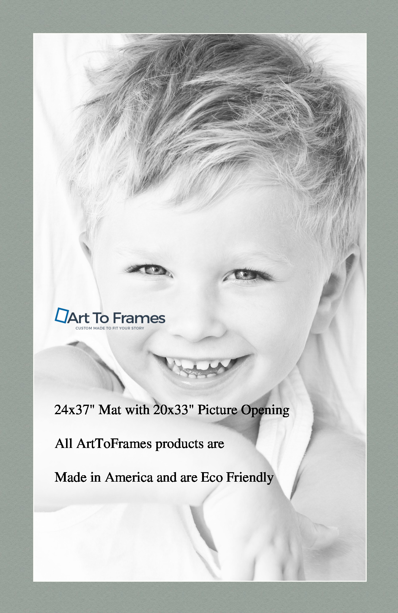 ArtToFrames Custom Green Silverpine Picture Photo Frame Mat Matting Board LG - Picture 104 of 157