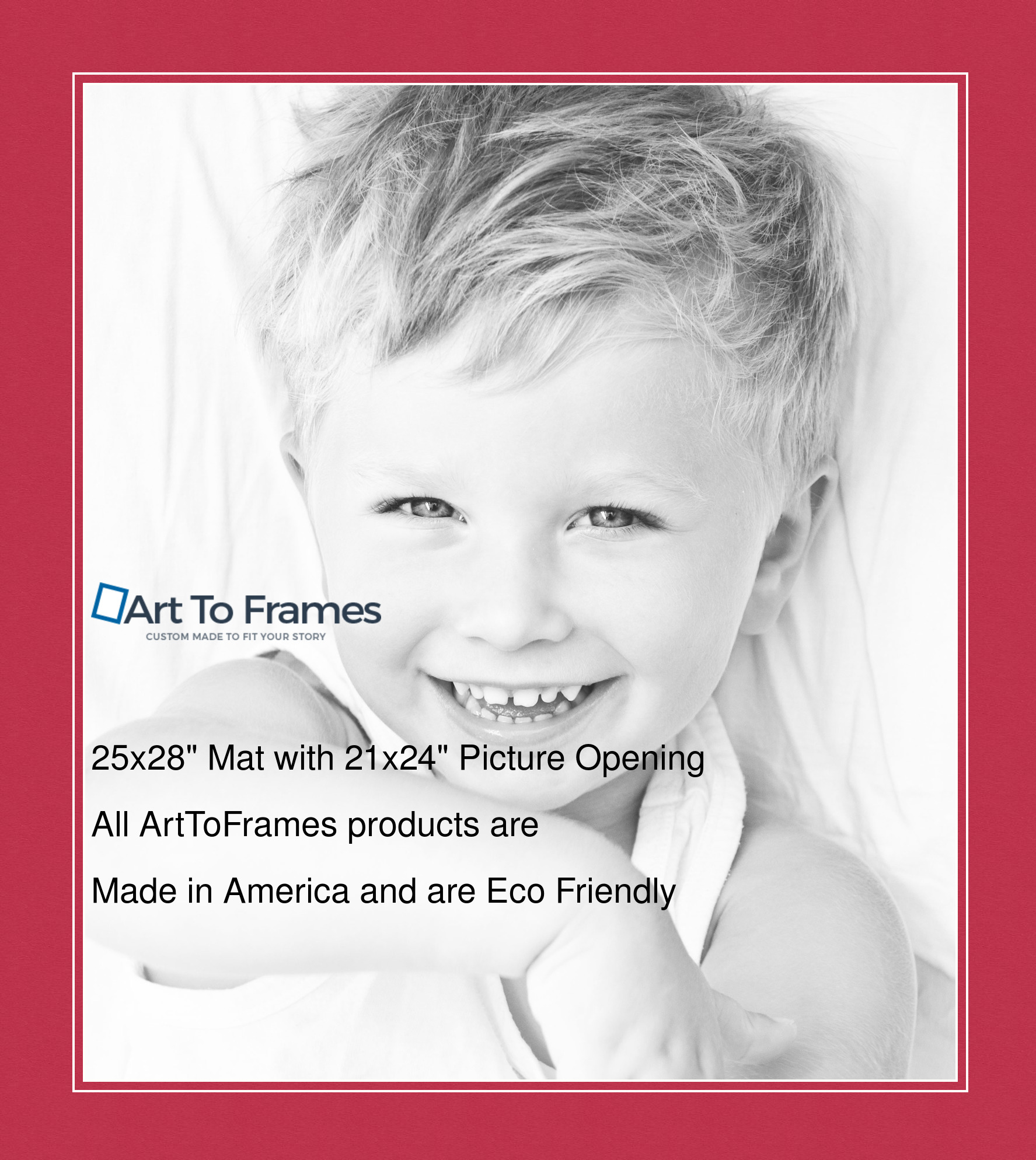 ArtToFrames Custom Red Rouge Picture Photo Frame Mat Matting Board LG - Picture 103 of 150