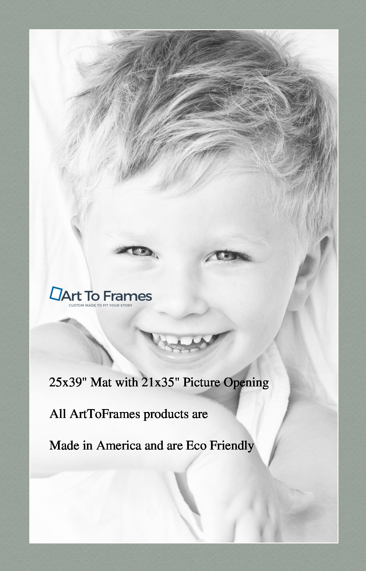 ArtToFrames Custom Green Silverpine Picture Photo Frame Mat Matting Board LG - Picture 121 of 157