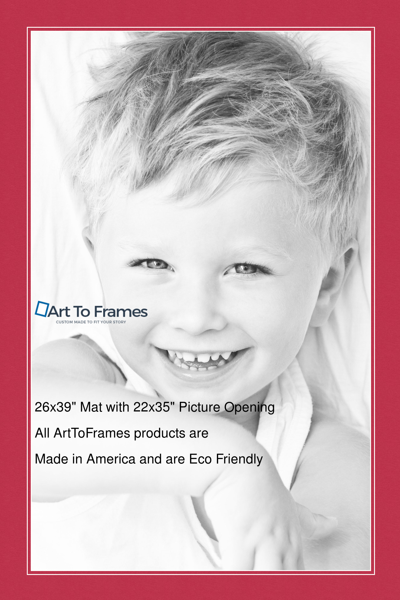 ArtToFrames Custom Red Rouge Picture Photo Frame Mat Matting Board LG - Picture 127 of 150
