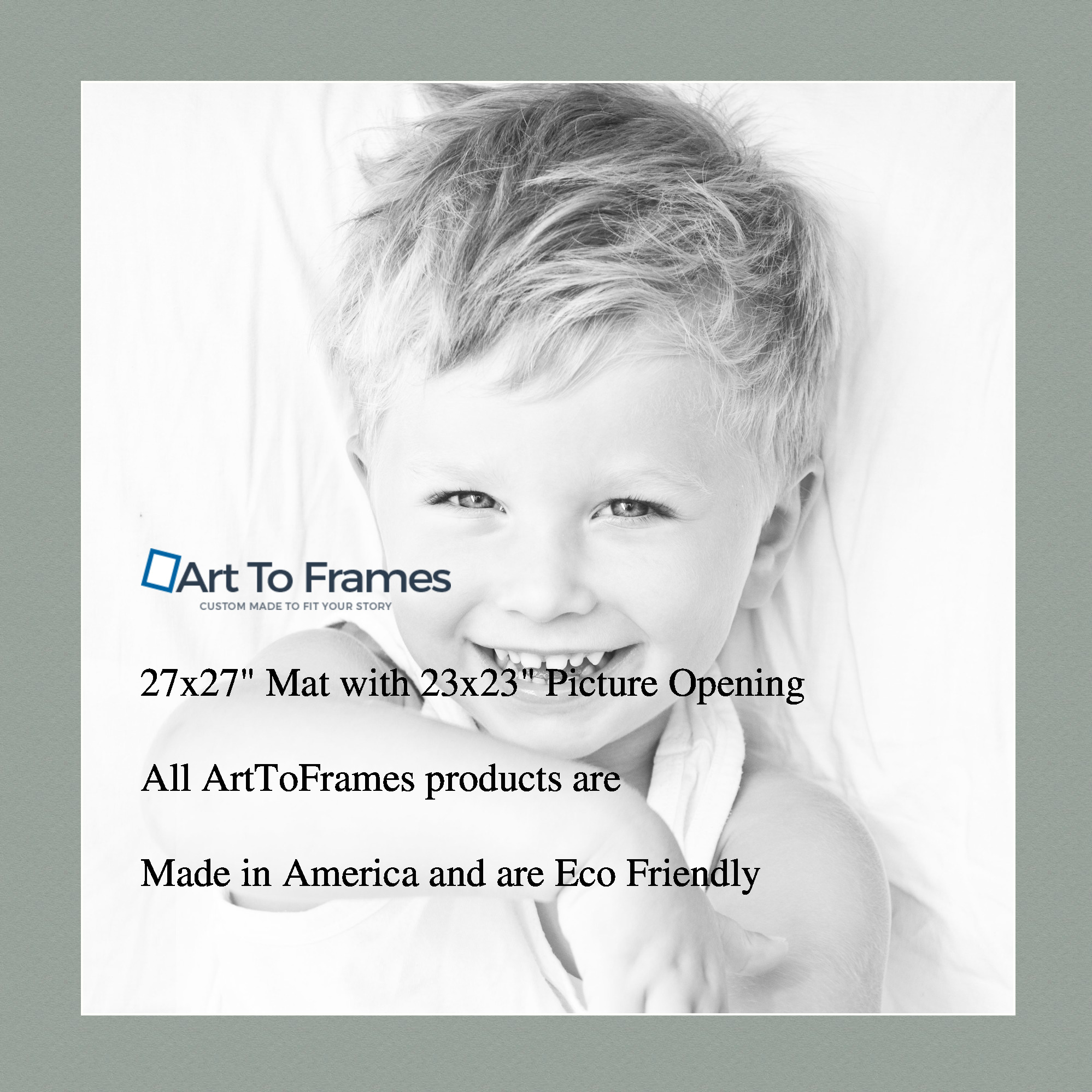ArtToFrames Custom Green Silverpine Picture Photo Frame Mat Matting Board LG - Picture 135 of 157