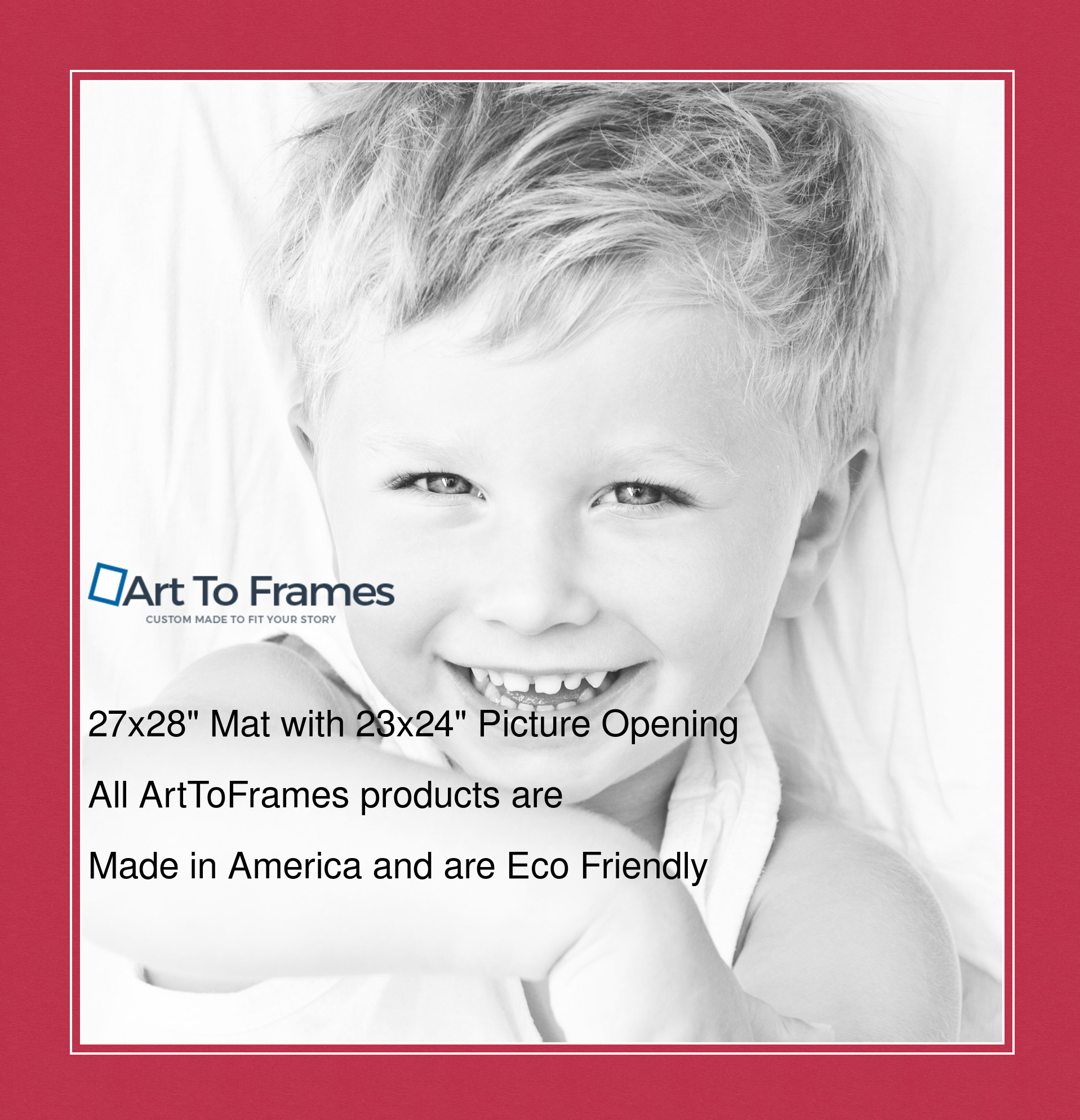 ArtToFrames Custom Red Rouge Picture Photo Frame Mat Matting Board LG - Picture 129 of 150