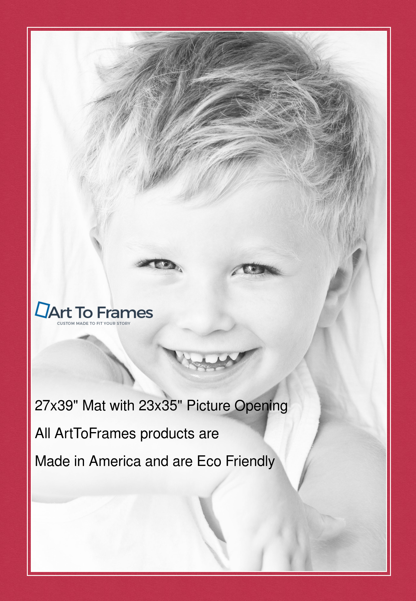 ArtToFrames Custom Red Rouge Picture Photo Frame Mat Matting Board LG - Picture 140 of 150