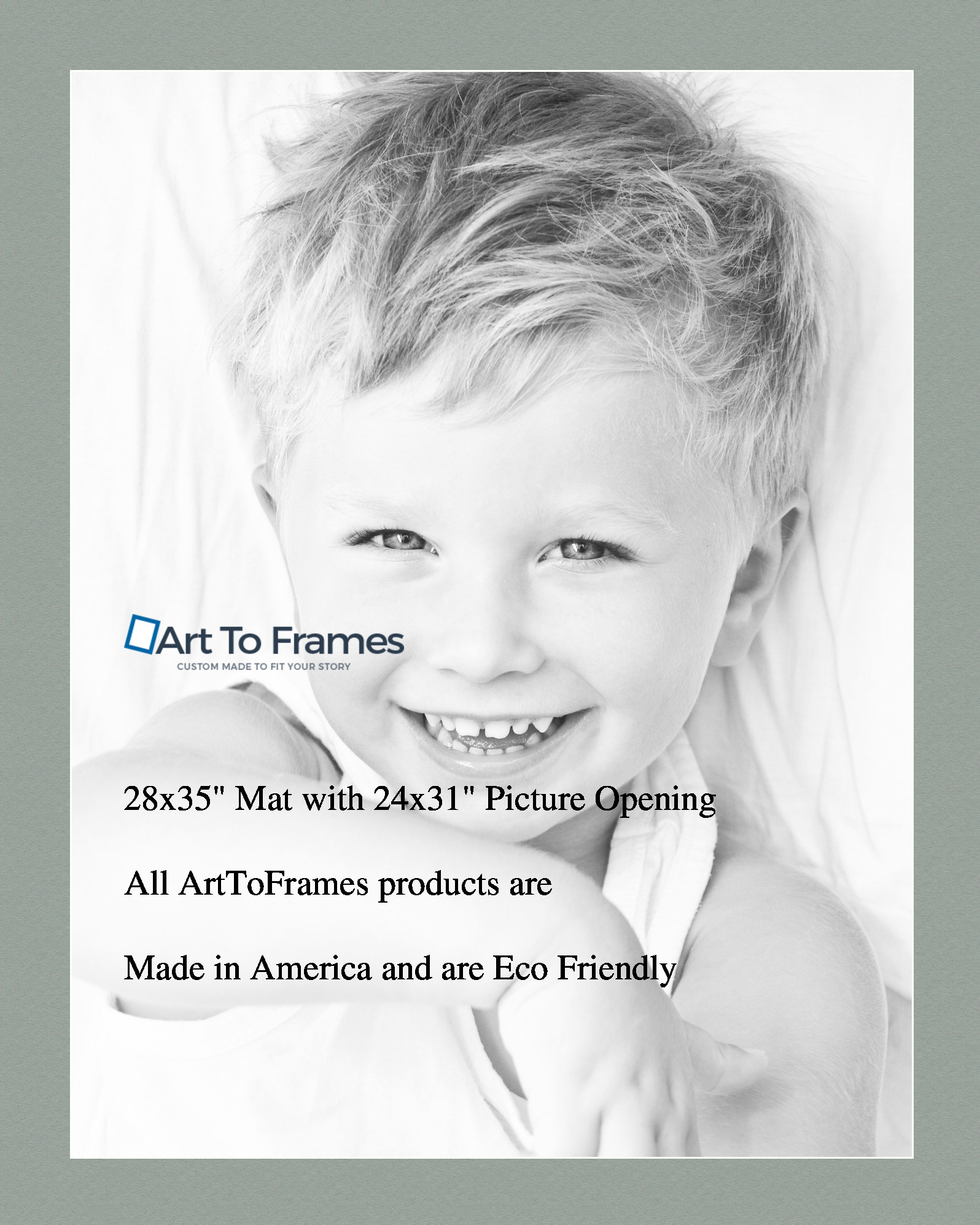 ArtToFrames Custom Green Silverpine Picture Photo Frame Mat Matting Board LG - Picture 153 of 157