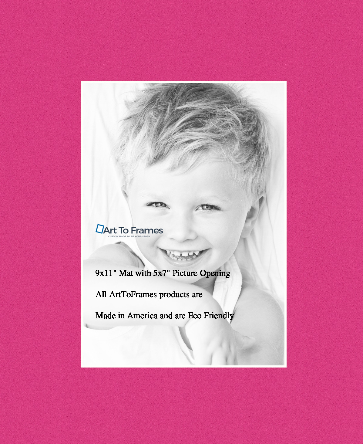 ArtToFrames Custom Pink Tulip Picture Photo Frame Mat Matting Board - Picture 40 of 41