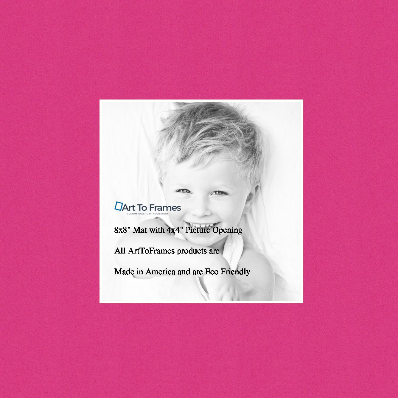 ArtToFrames Custom Pink Tulip Picture Photo Frame Mat Matting Board - Picture 6 of 41