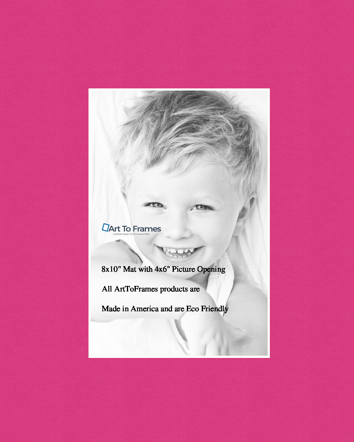 ArtToFrames Custom Pink Tulip Picture Photo Frame Mat Matting Board - Picture 7 of 41