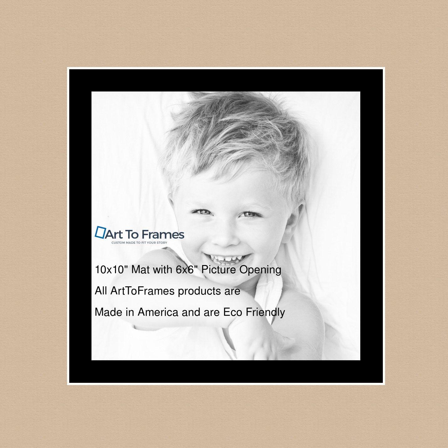 ArtToFrames Custom Brown Scotch Mist Picture Photo Frame Mat Matting Board - Picture 12 of 41