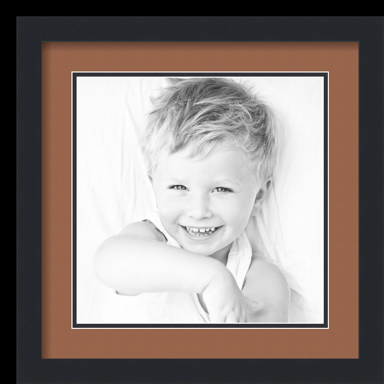 ArtToFrames Matted 16x16 Black Picture Frame with 2" Double Mat, 12x12 Opening - Picture 122 of 497