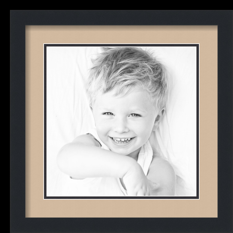 ArtToFrames Matted 16x16 Black Picture Frame with 2" Double Mat, 12x12 Opening - Picture 146 of 497