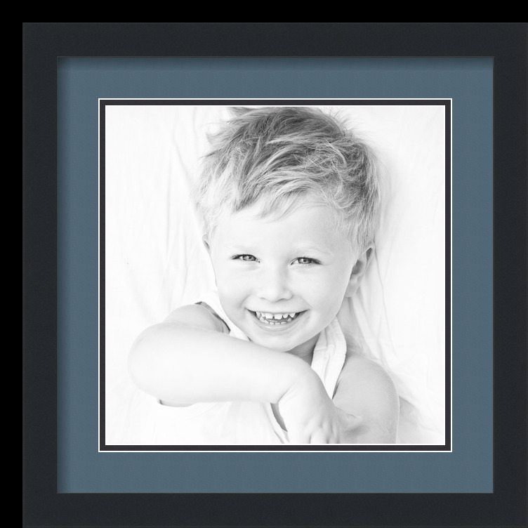ArtToFrames Matted 16x16 Black Picture Frame with 2" Double Mat, 12x12 Opening - Picture 50 of 497