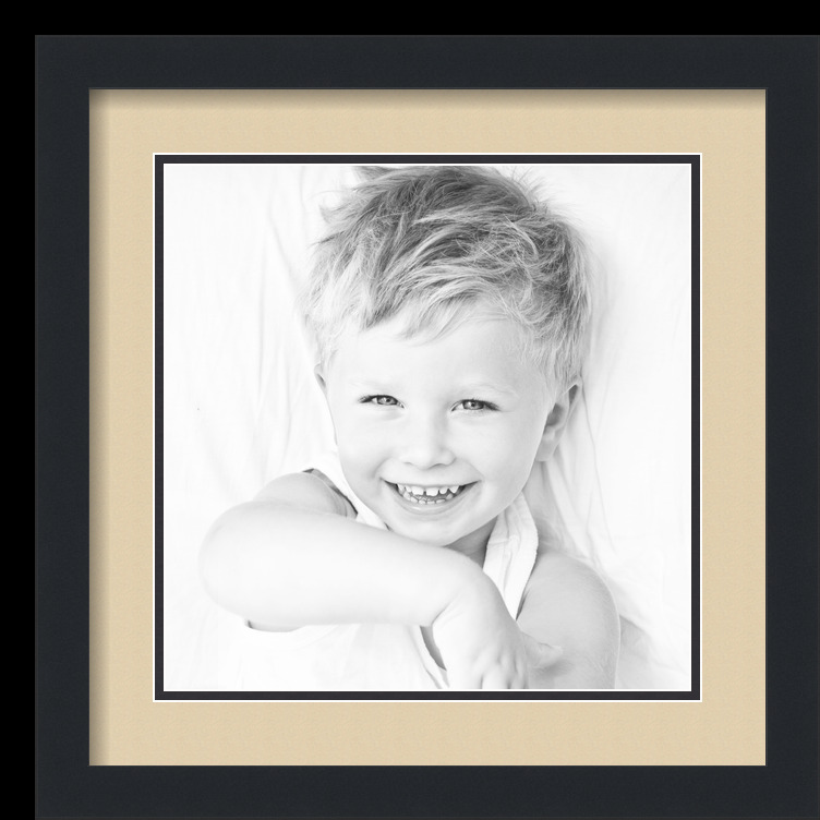 ArtToFrames Matted 16x16 Black Picture Frame with 2" Double Mat, 12x12 Opening - Picture 178 of 497