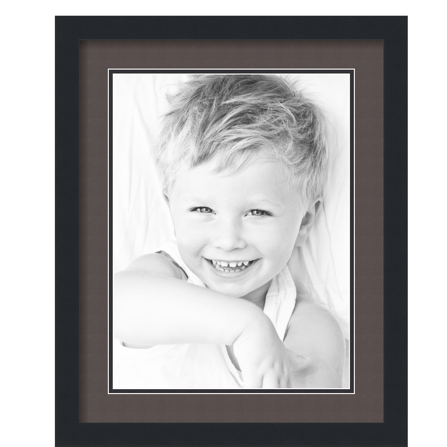 ArtToFrames Cornice portafoto nera opaca 16x20 con doppio tappetino 2", apertura 12x16 - Foto 98 di 497