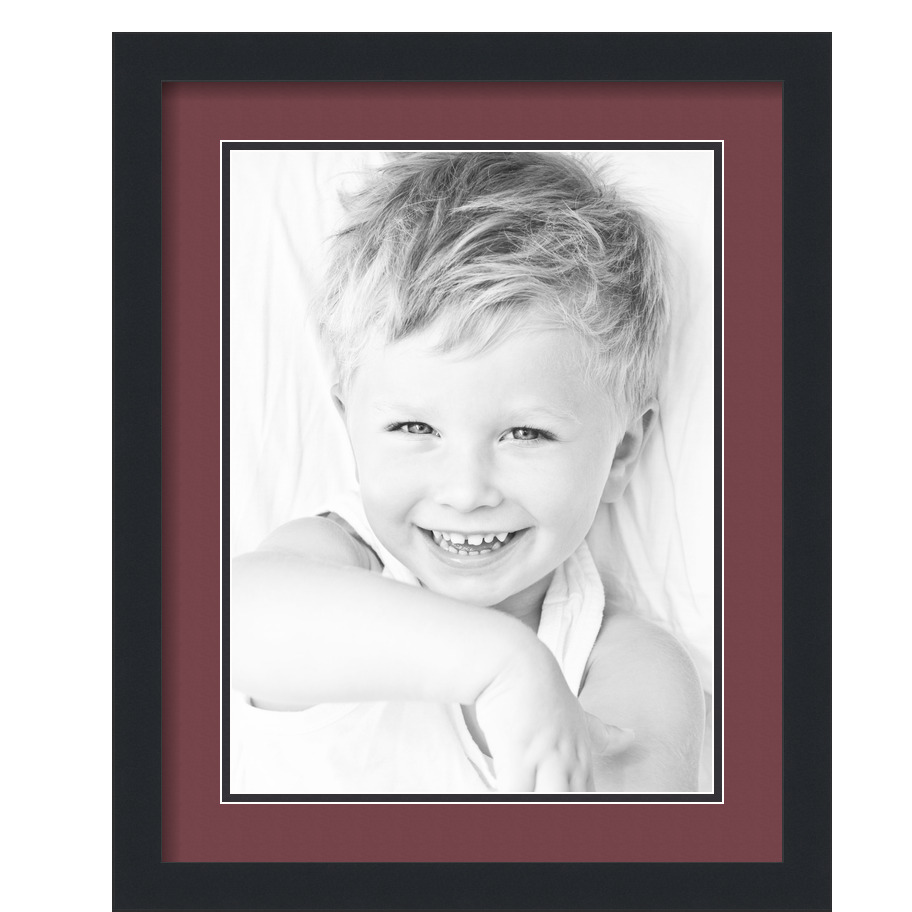 ArtToFrames Cornice portafoto nera opaca 16x20 con doppio tappetino 2", apertura 12x16 - Foto 386 di 497