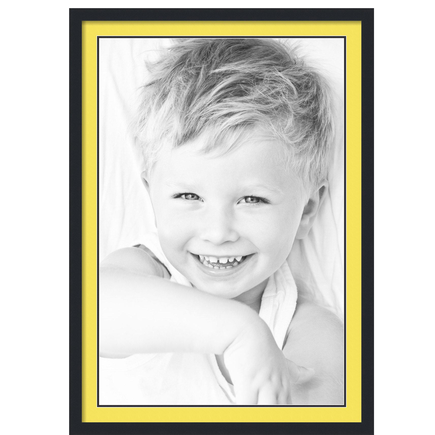 ArtToFrames Matted 28x40 Black Picture Frame with 2" Double Mat, 24x36 Opening - Picture 490 of 497