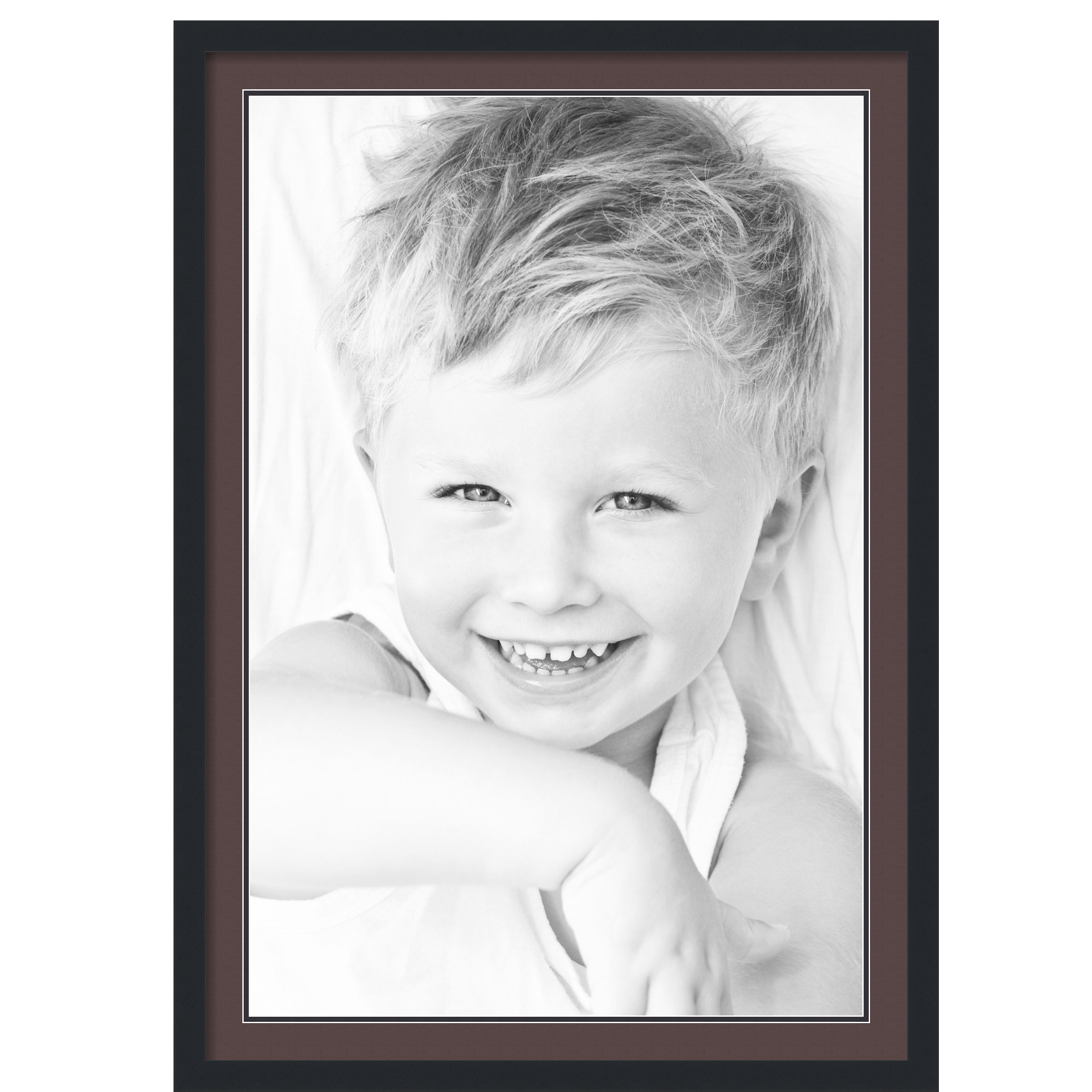 ArtToFrames Matted 28x40 Black Picture Frame with 2" Double Mat, 24x36 Opening - Picture 130 of 497