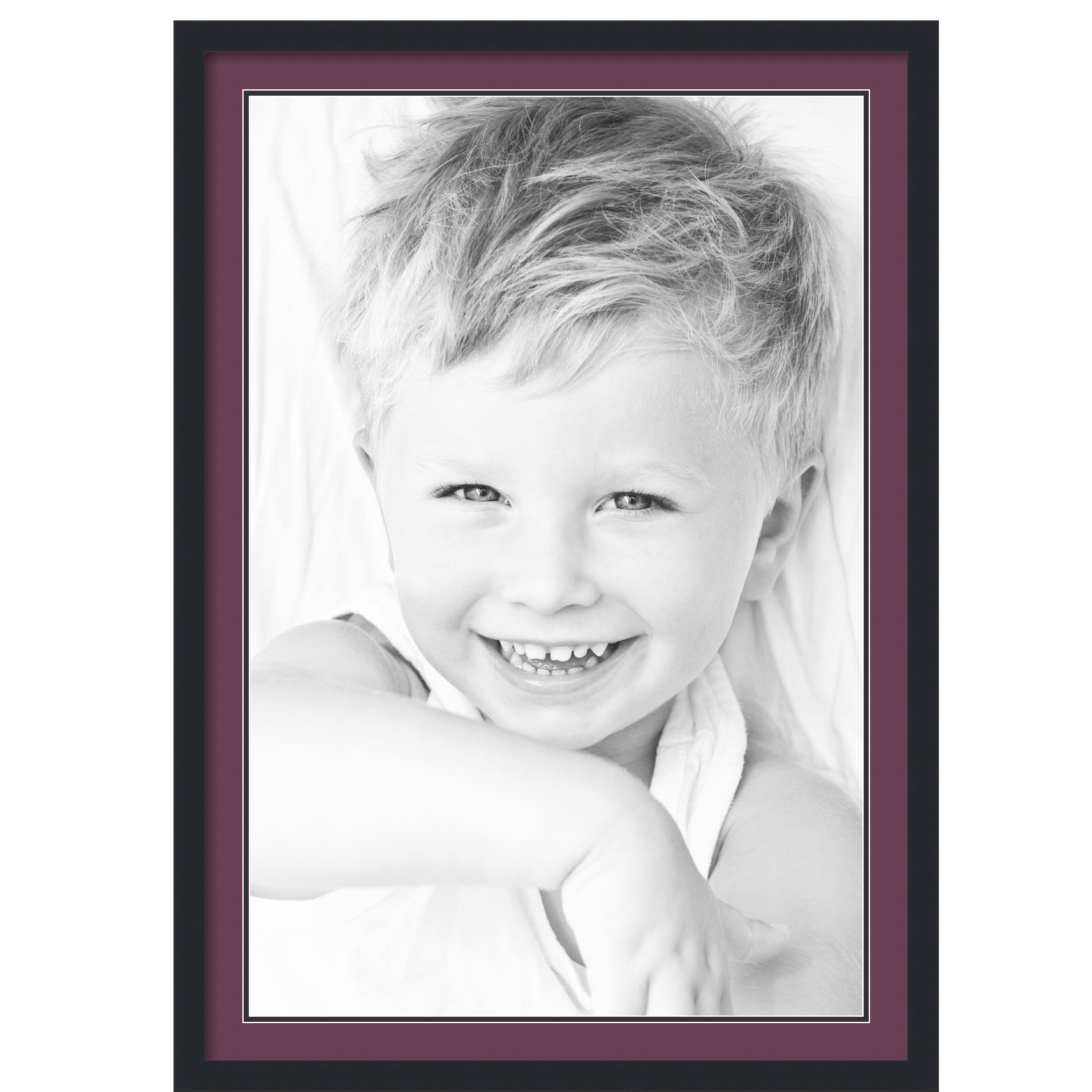 ArtToFrames Matted 28x40 Black Picture Frame with 2" Double Mat, 24x36 Opening - Picture 410 of 497