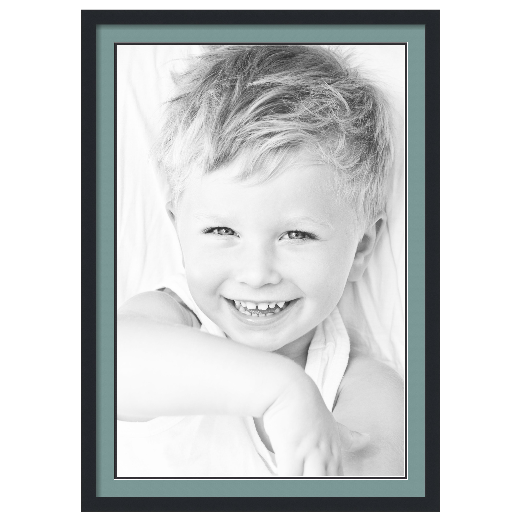 ArtToFrames Matted 28x40 Black Picture Frame with 2" Double Mat, 24x36 Opening - Picture 250 of 497