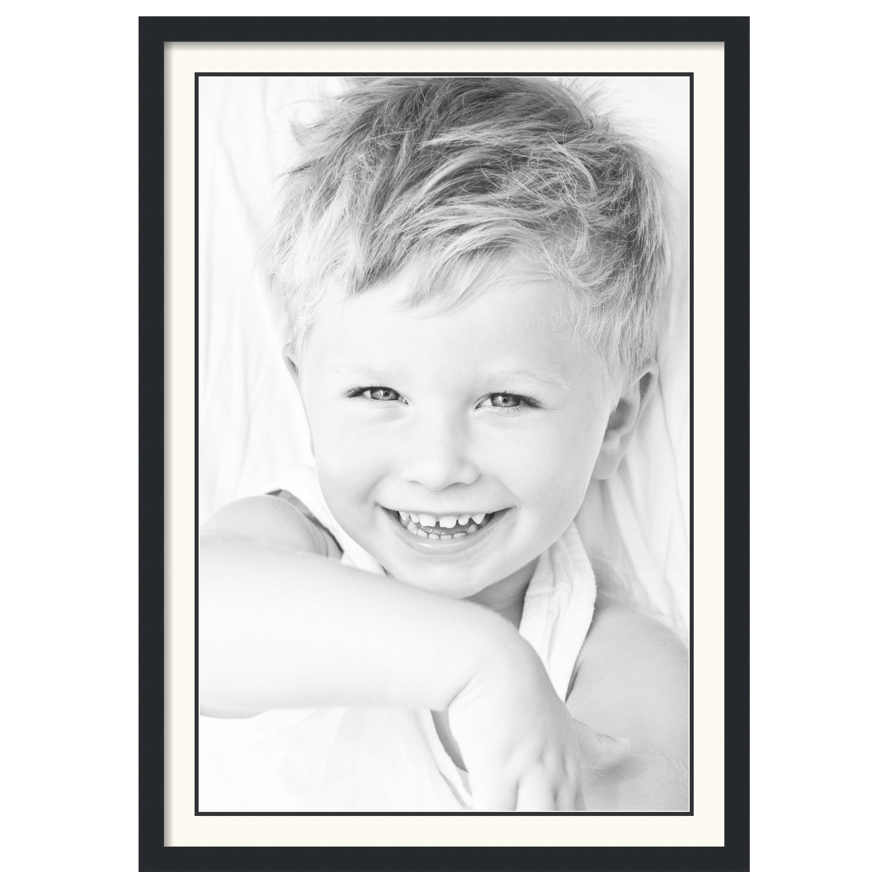 ArtToFrames Matted 28x40 Black Picture Frame with 2" Double Mat, 24x36 Opening - Picture 434 of 497
