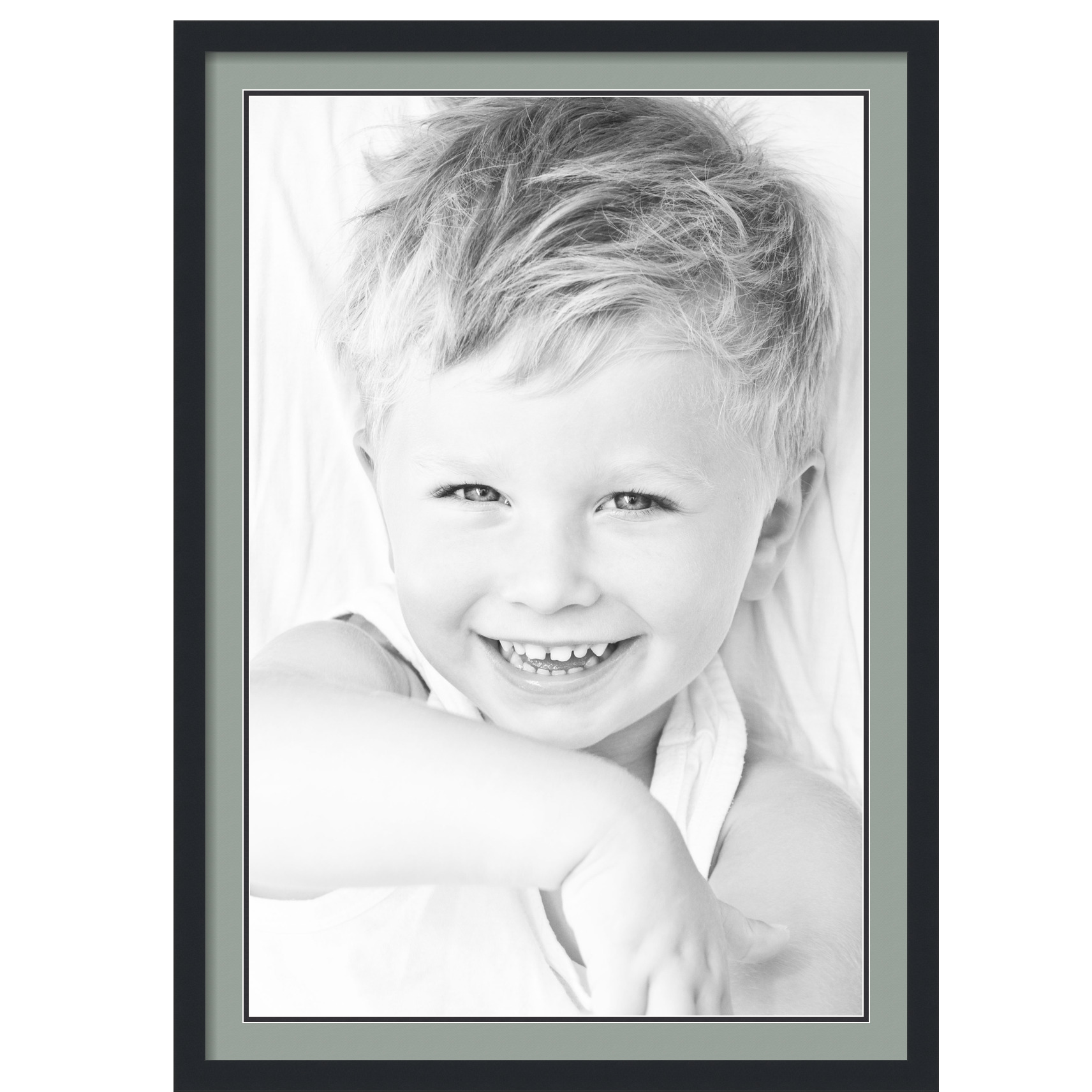 ArtToFrames Matted 28x40 Black Picture Frame with 2" Double Mat, 24x36 Opening - Picture 258 of 497