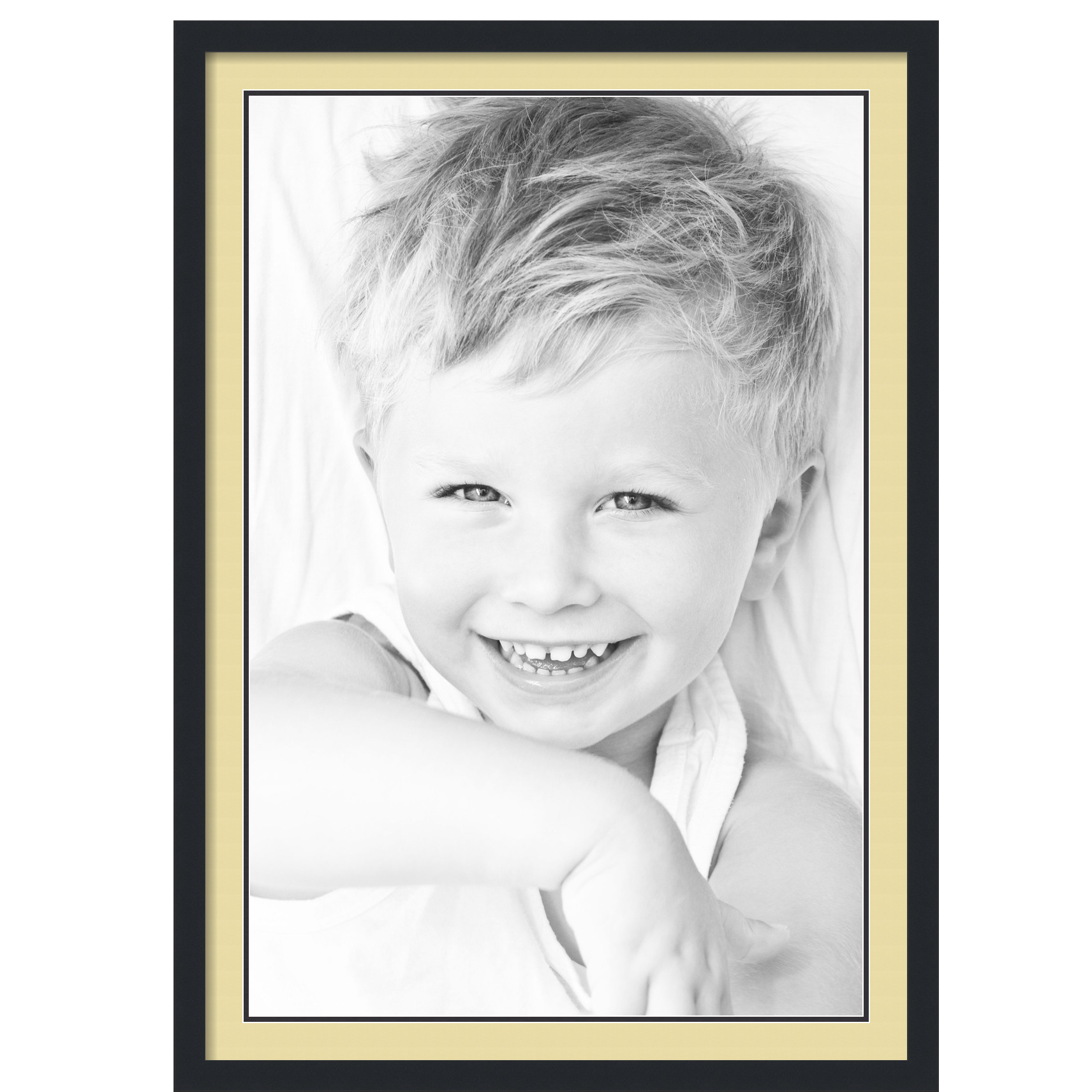 ArtToFrames Matted 28x40 Black Picture Frame with 2" Double Mat, 24x36 Opening - Picture 482 of 497