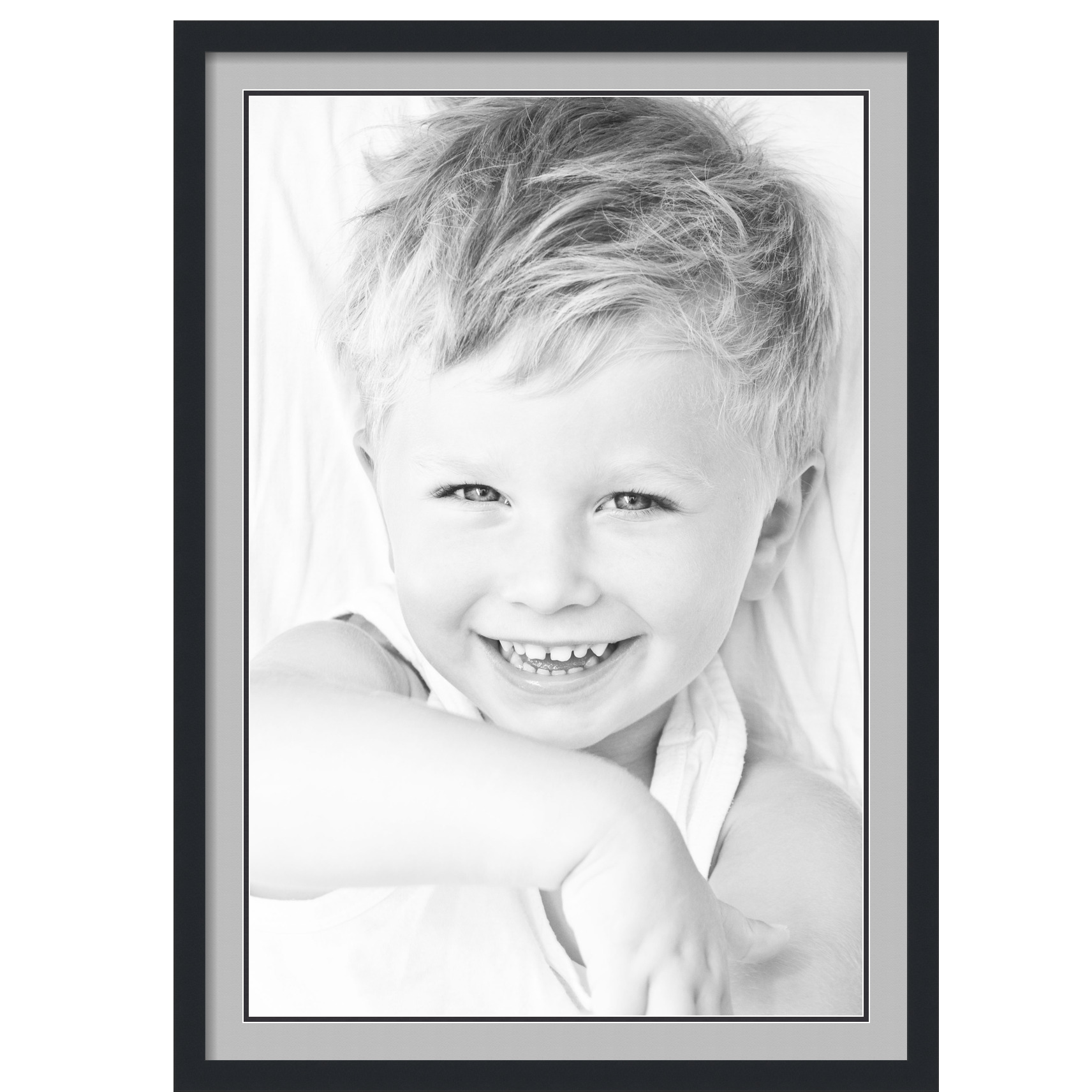 ArtToFrames Matted 28x40 Black Picture Frame with 2" Double Mat, 24x36 Opening - Picture 218 of 497