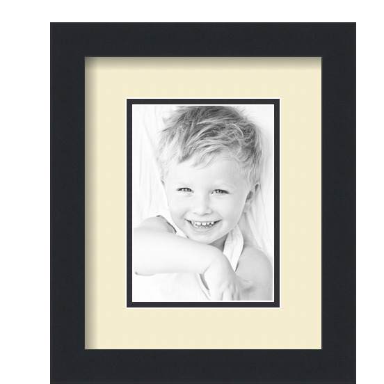 ArtToFrames Matted 9x11 Black Picture Frame with 2" Double Mat, 5x7 Opening - Picture 306 of 497