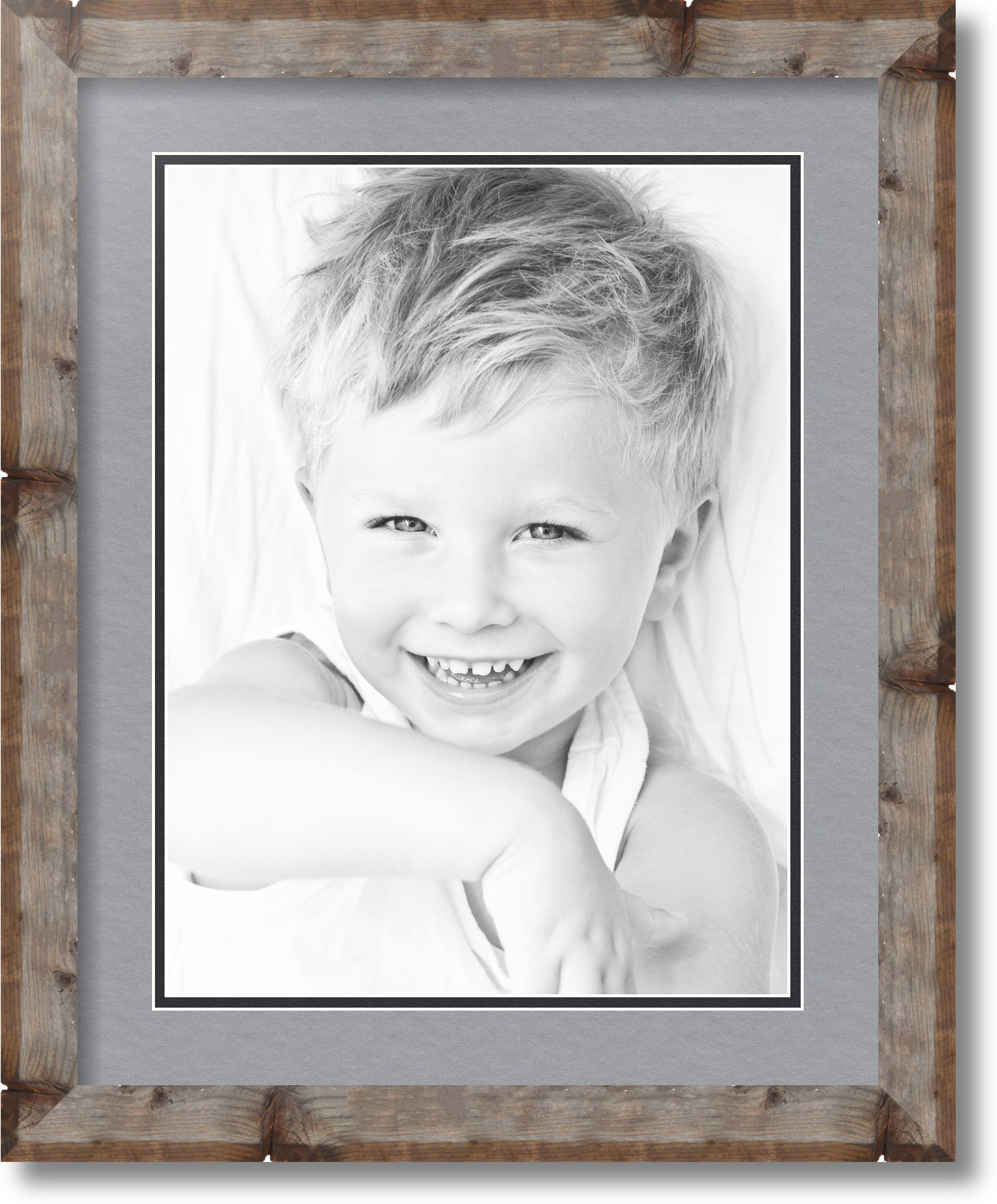 ArtToFrames Matted 16x20 Natural Picture Frame with 2" Double Mat, 12x16 Opening