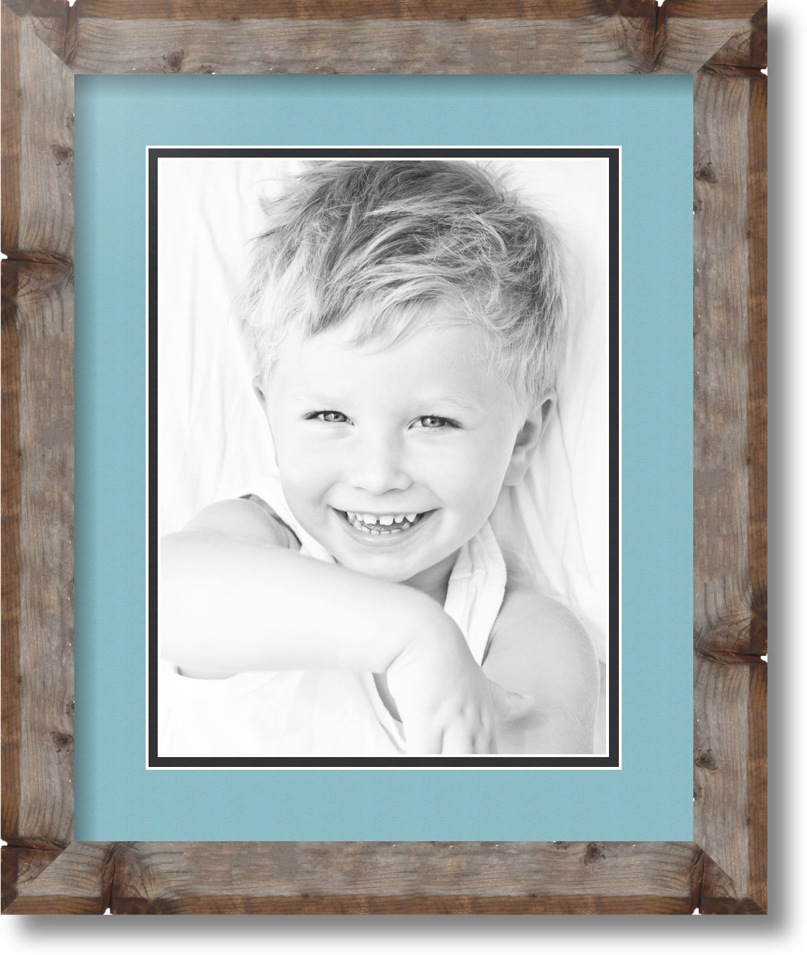 ArtToFrames Matted 13x16 Natural Picture Frame with 2" Double Mat, 9x12 Opening