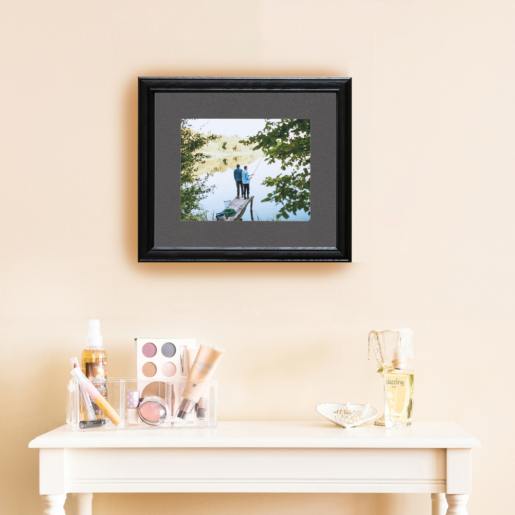 как выглядит ArtToFrames Matted 24x32 Black Picture Frame with 2" Mat, 20x28 Opening 4083 фото