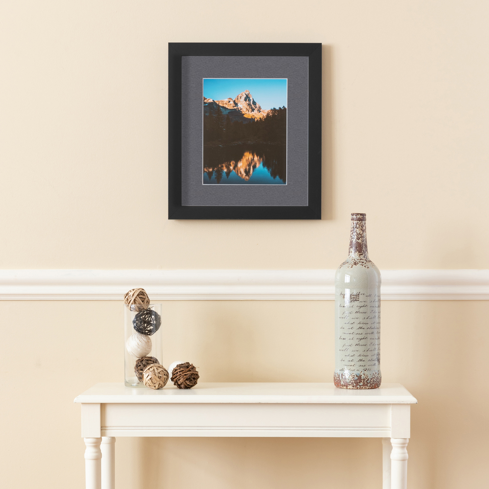 ArtToFrames Bilderrahmen matt 22x28 schwarz mit 2" Passepartout, 18x24 Öffnung 3926 - Bild 235 von 489