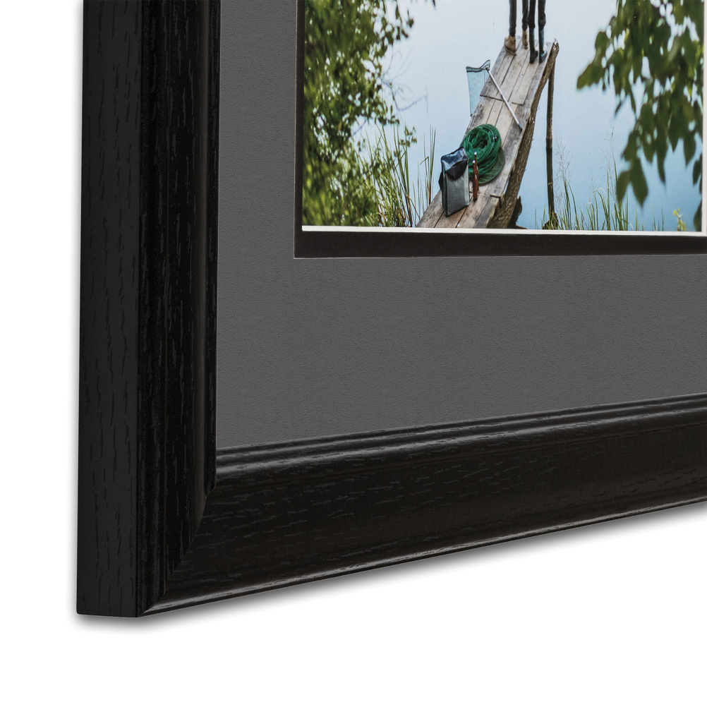 как выглядит ArtToFrames Matted 24x32 Black Picture Frame with 2" Mat, 20x28 Opening 4083 фото