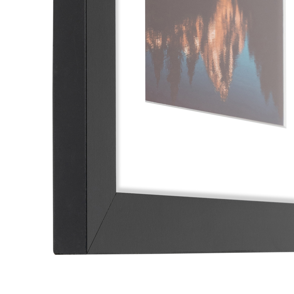 ArtToFrames Bilderrahmen matt 22x28 schwarz mit 2" Passepartout, 18x24 Öffnung 3926 - Bild 421 von 489