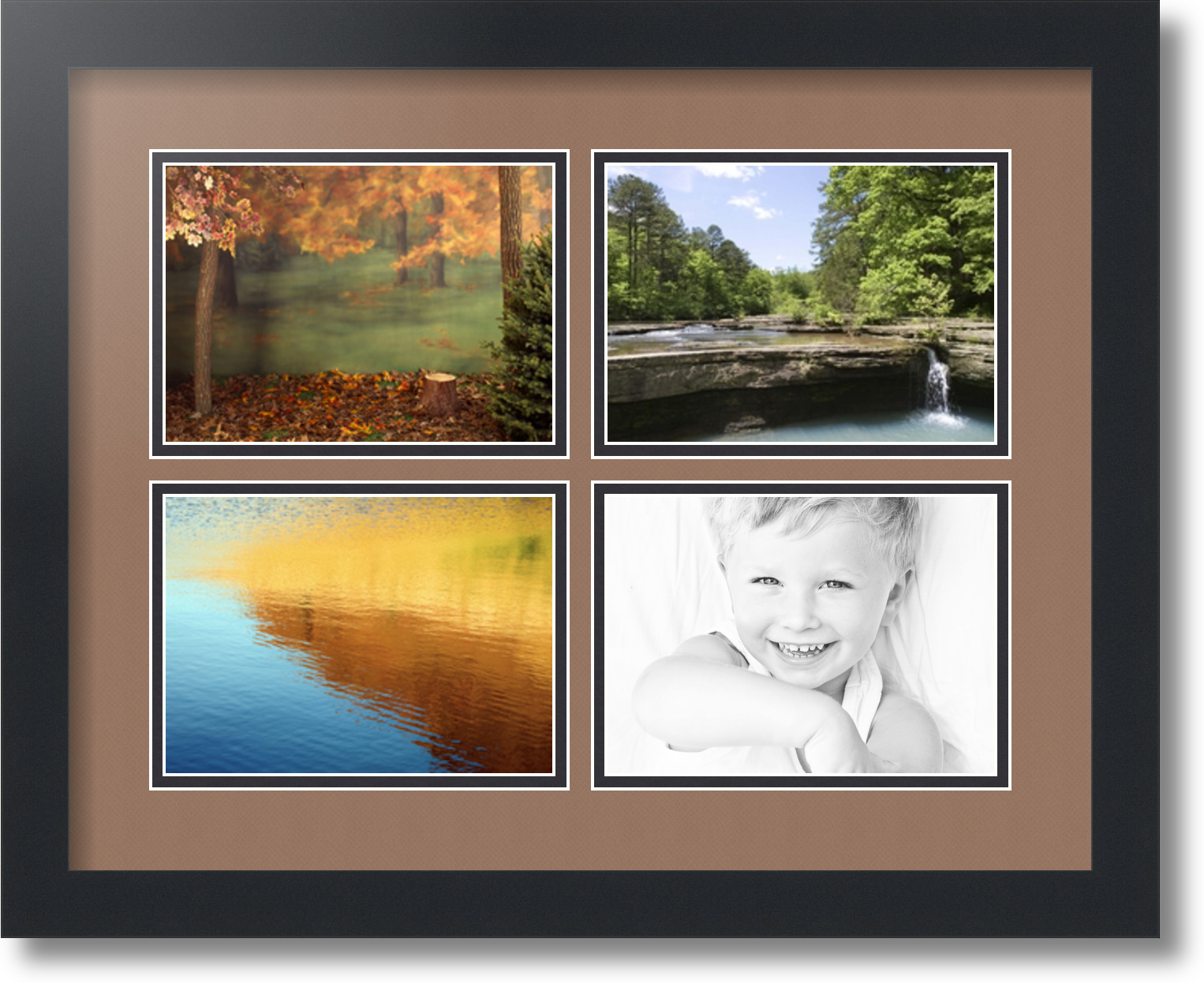 ArtToFrames Collage Mat Picture Photo Frame - 4 5x7