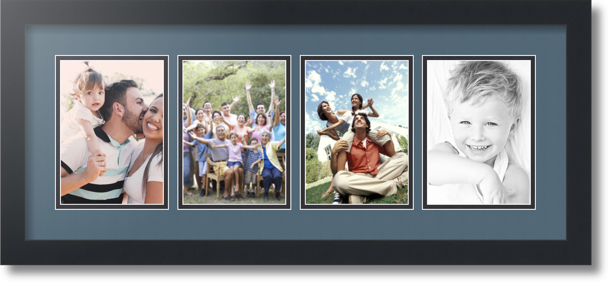 ArtToFrames Collage Mat Picture Photo Frame - 4 5x7