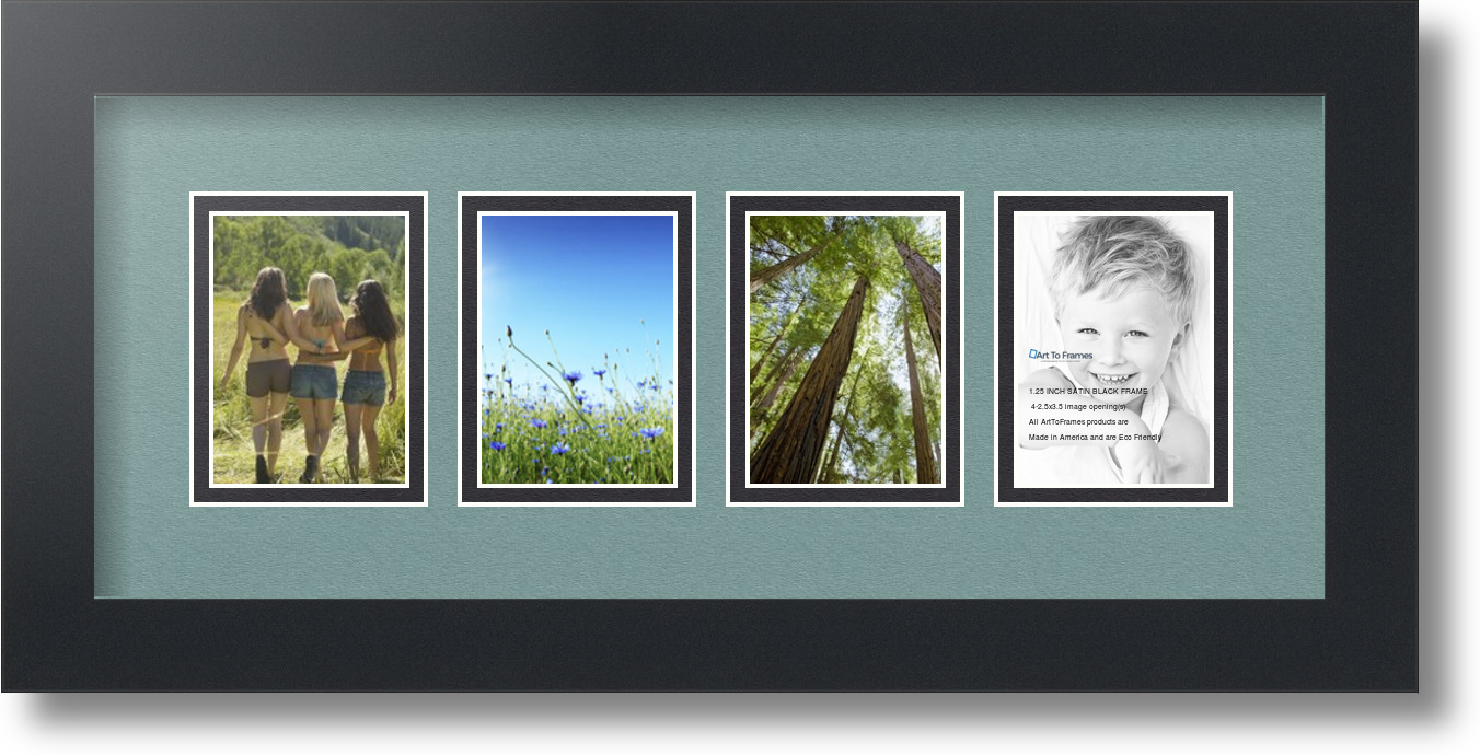 ArtToFrames Collage Mat Picture Photo Frame - 4 2.5x3.5