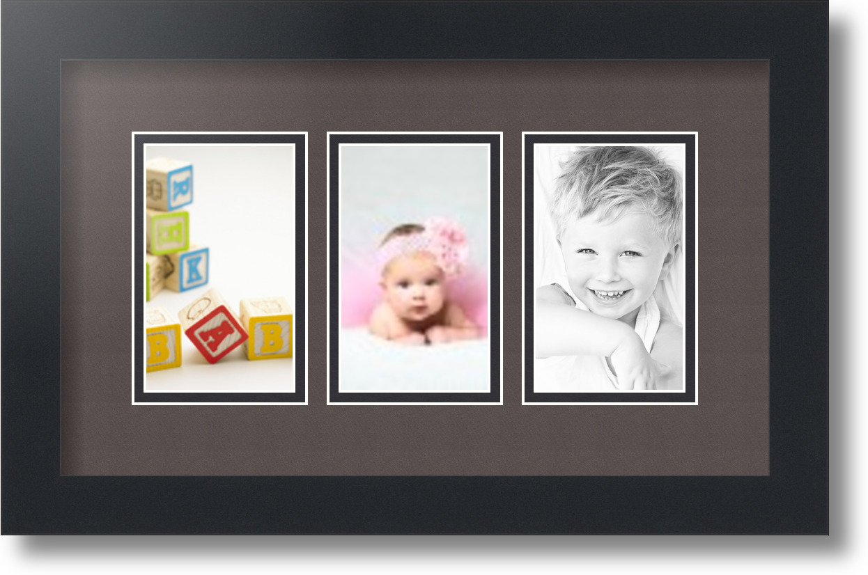 ArtToFrames Collage Mat Picture Photo Frame - 3 3x5