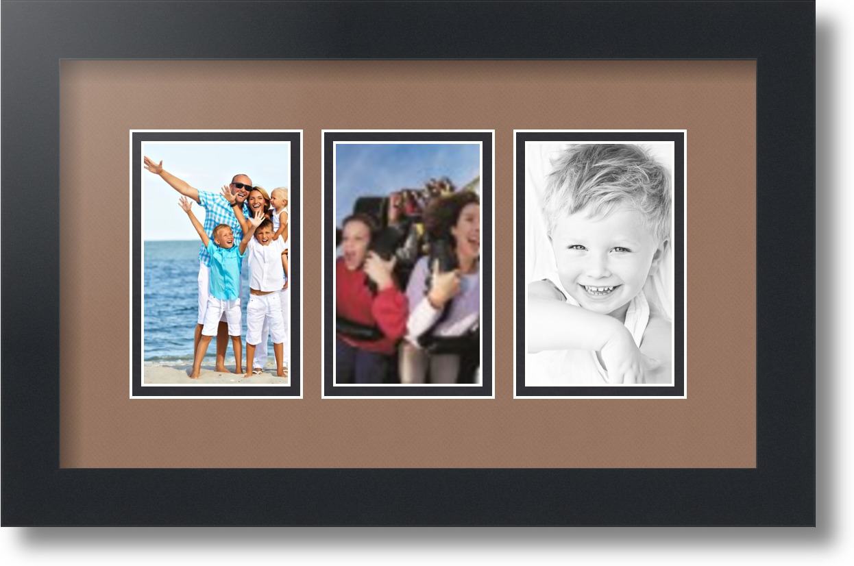 ArtToFrames Collage Mat Picture Photo Frame - 3 3x5