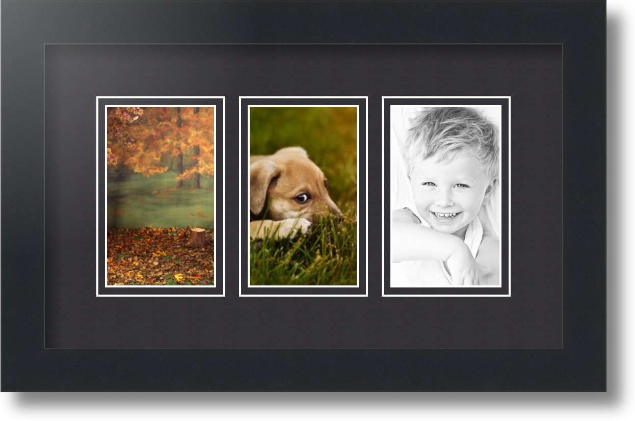 ArtToFrames Collage Mat Picture Photo Frame - 3 3x5