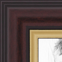 ArtToFrames Custom Picture Poster Frame Brown Rich Mahogany 2" Wide 