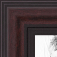.875 wide 2WOMD8669 12  x  30 Picture Frame Traditional Cherry with Steps . ArtToFrames 12x30