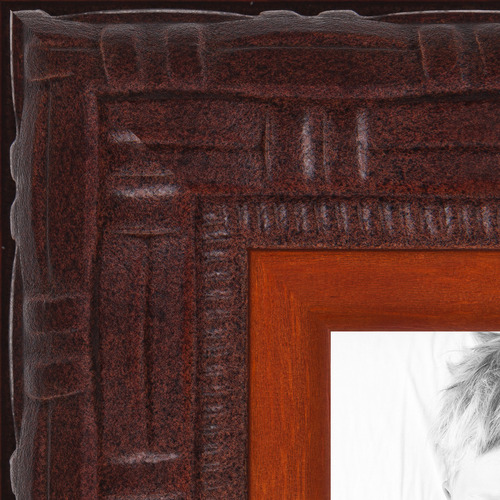 20x30 Ornate Carved Mahogany Stain on Wood picture frame
