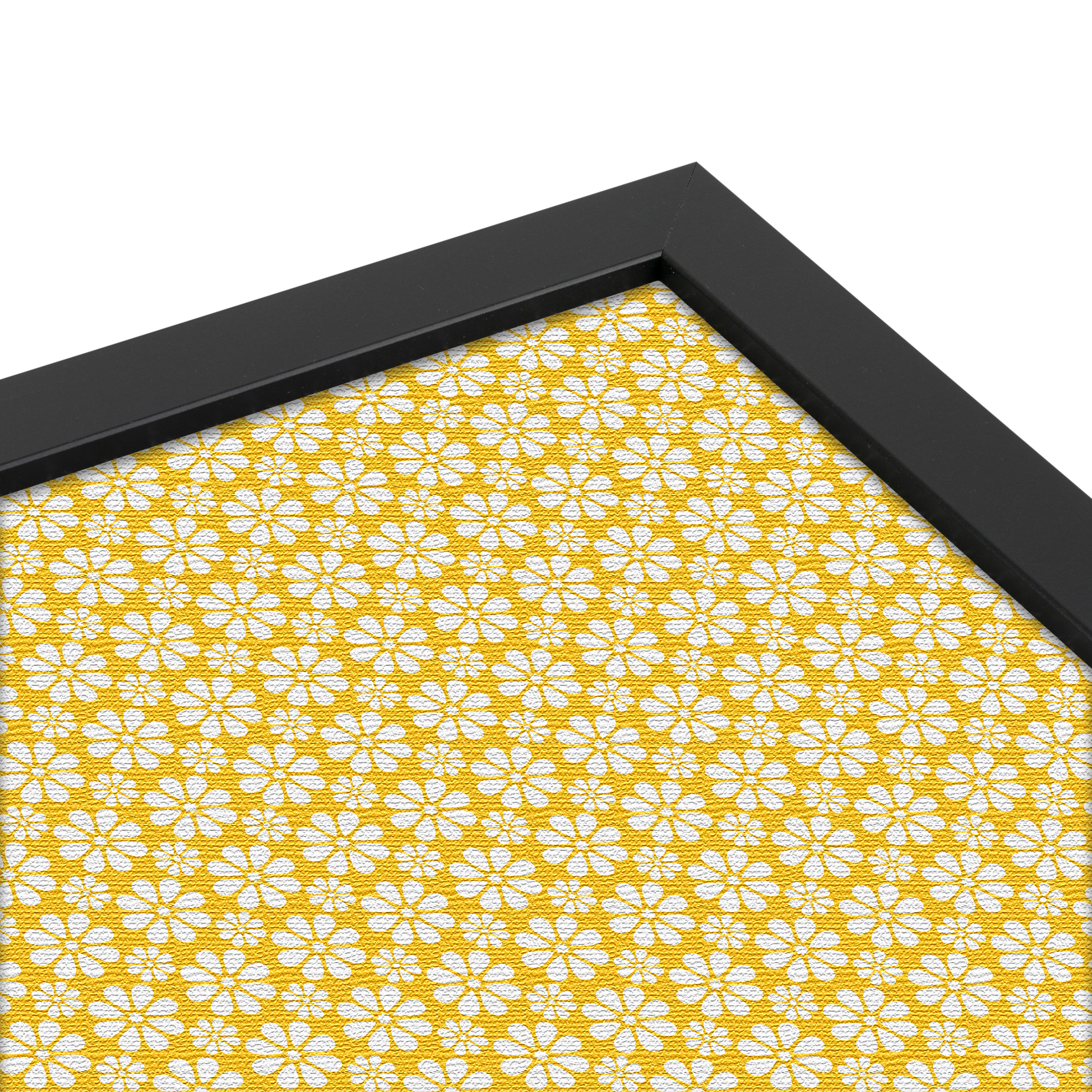 ArtToFrames Custom Cork Bulletin Board Floral Framed in Satin Black - Picture 12 of 48